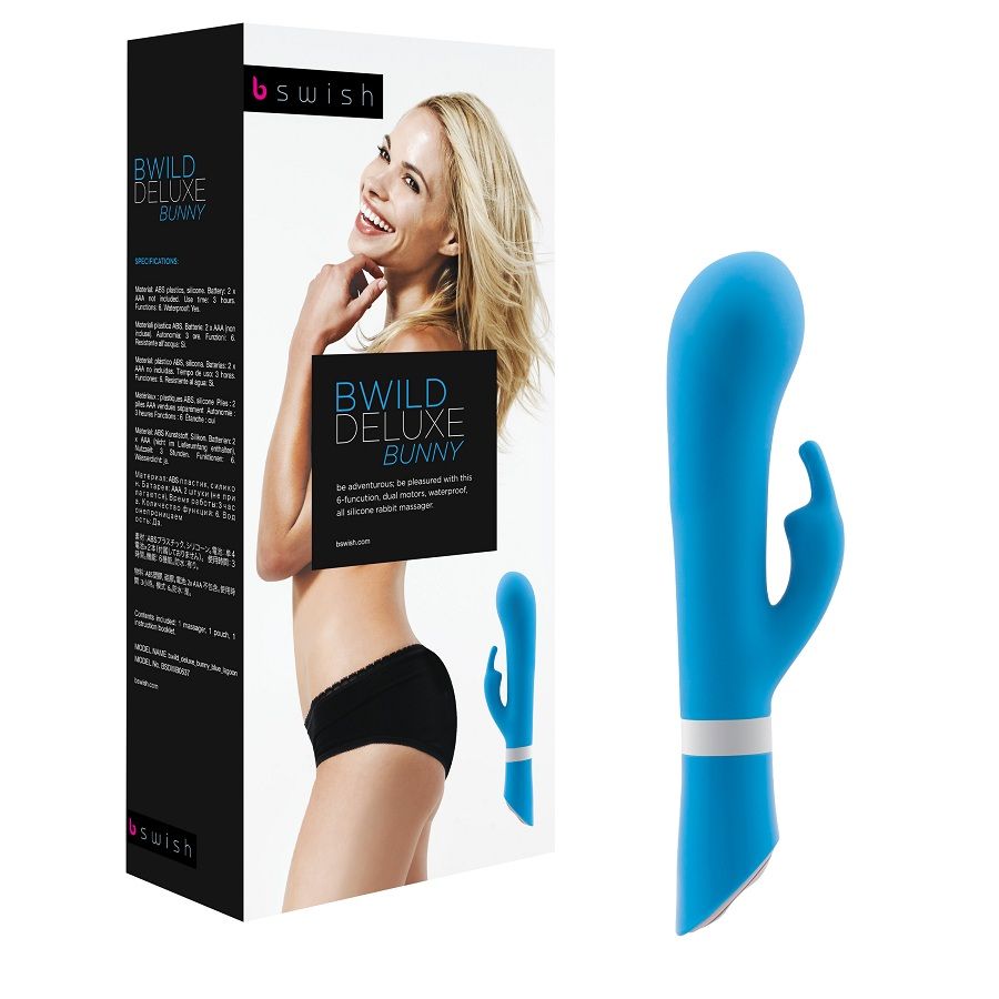 B Swish Bwild Deluxe Bunny - Rabbit Vibrator, Blue Lagoon Main image