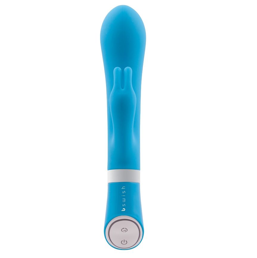 Additional view 3 of B Swish Bwild Deluxe Bunny - Rabbit Vibrator, Blue Lagoon
