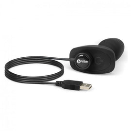 Additional view 9 of B-Vibe Rimming Petite - Remote-Control Anal Plug, Black