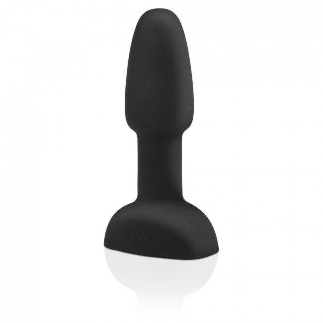 Additional view 7 of B-Vibe Rimming Petite - Remote-Control Anal Plug, Black