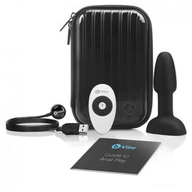 Additional view 5 of B-Vibe Rimming Petite - Remote-Control Anal Plug, Black