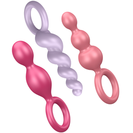 Additional view 2 of Satisfyer Anal Plugs Set - 3 Pieces, Tricolor