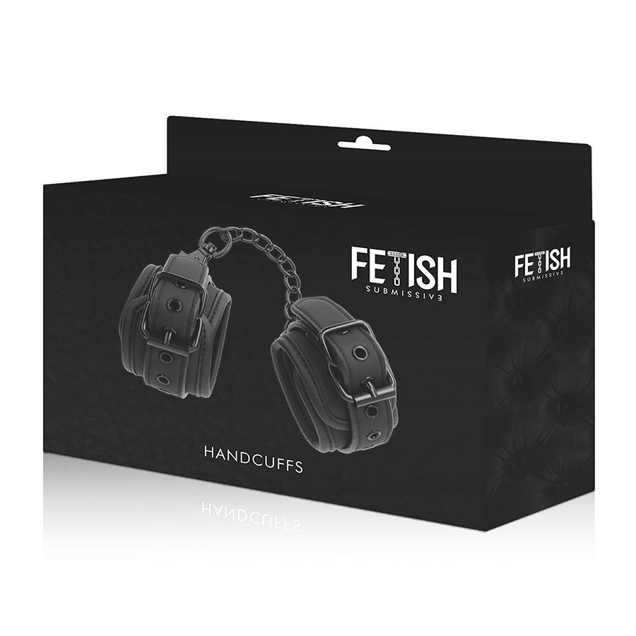 Fetish Submissive - Vegan Leather Handcuffs