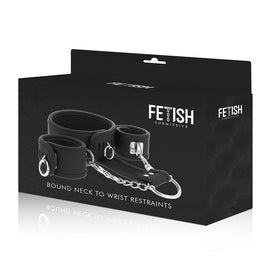 Additional view 5 of Fetish Submissive - Collar & Wrist Cuffs Set