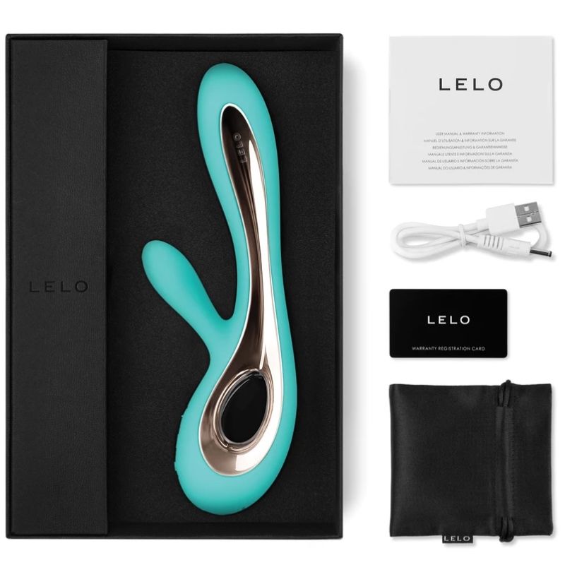 LELO Soraya 2 - Rabbit Vibrator, Aqua Green Secondary image