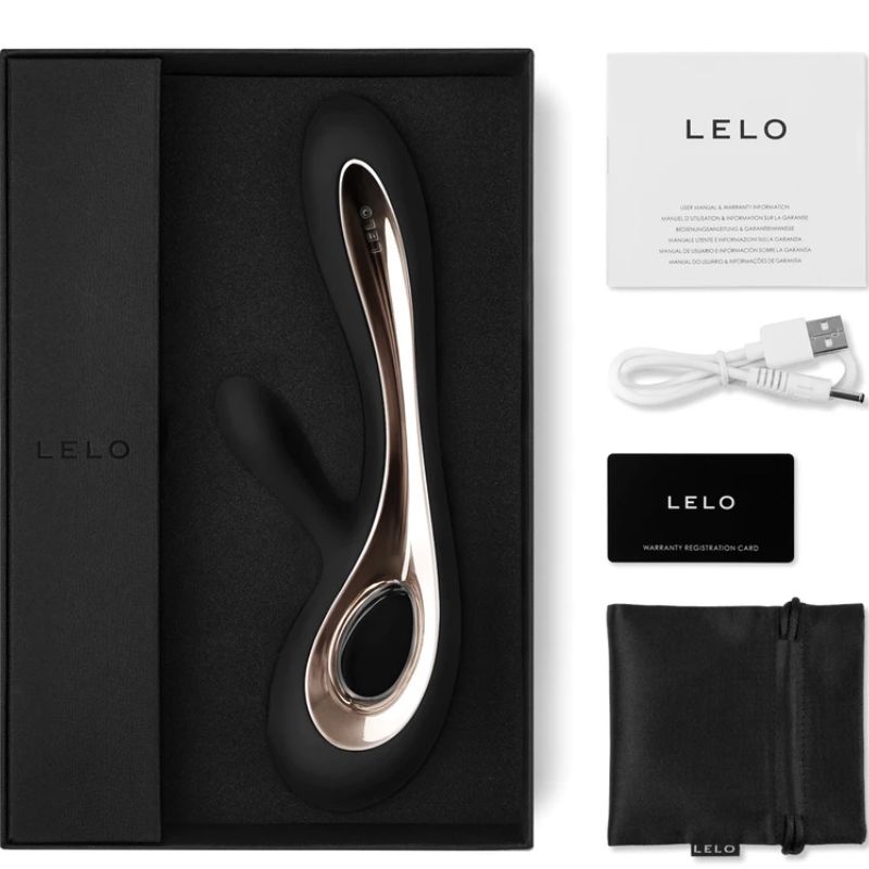 Additional view 2 of LELO Soraya 2 - Rabbit Vibrator, Black