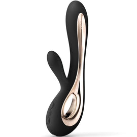Additional view 3 of LELO Soraya 2 - Rabbit Vibrator, Black