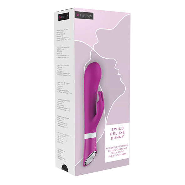 B Swish Bwild Deluxe Bunny - Rabbit Vibrator, Raspberry Main image