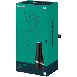 Satisfyer Men Classic - Male Masturbator, Black/Silver