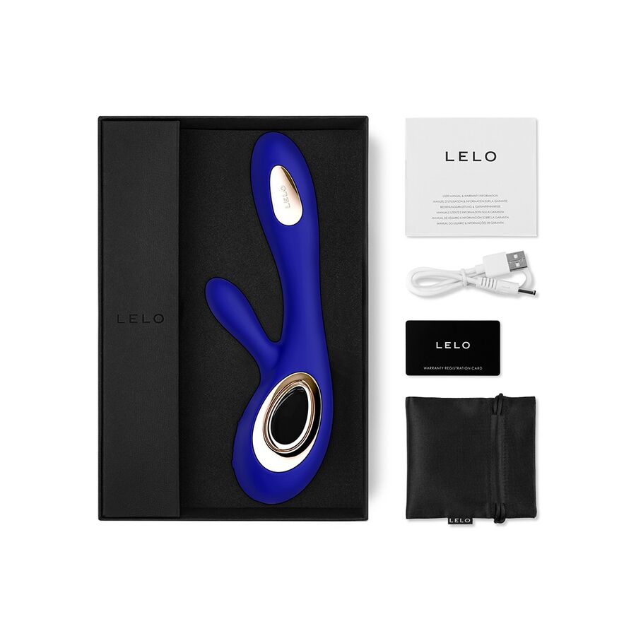 LELO Soraya Wave - Rabbit Vibrator, Midnight Blue Secondary image