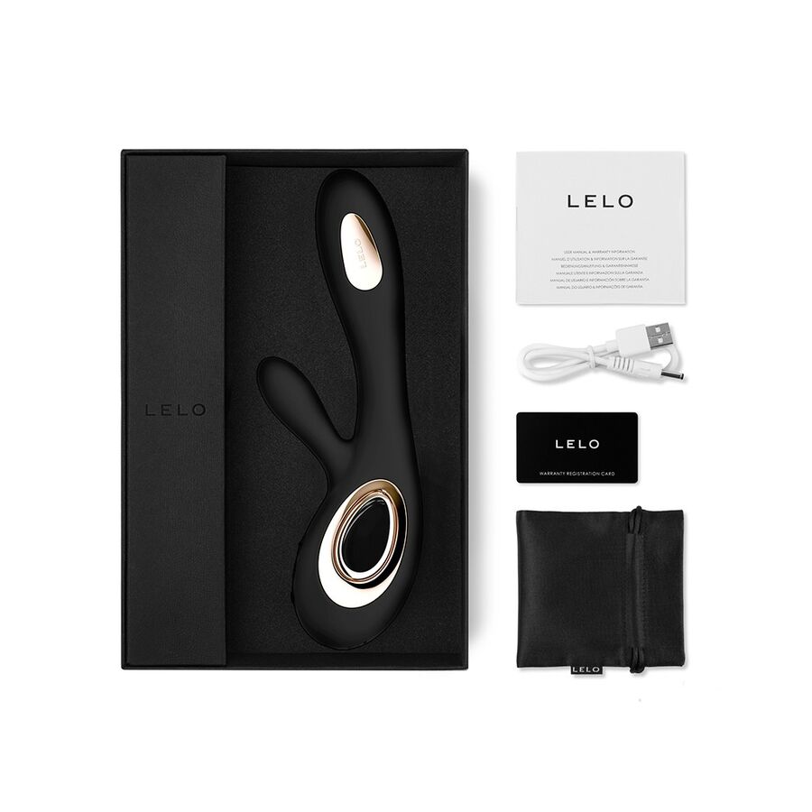 Additional view 2 of LELO Soraya Wave - Rabbit Vibrator, Black