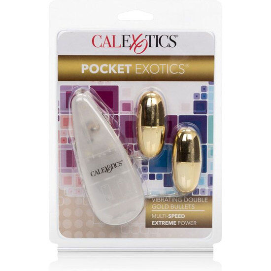 CalExotics Pocket Exotics - Vibrating Bullet Duo, Gold Main image