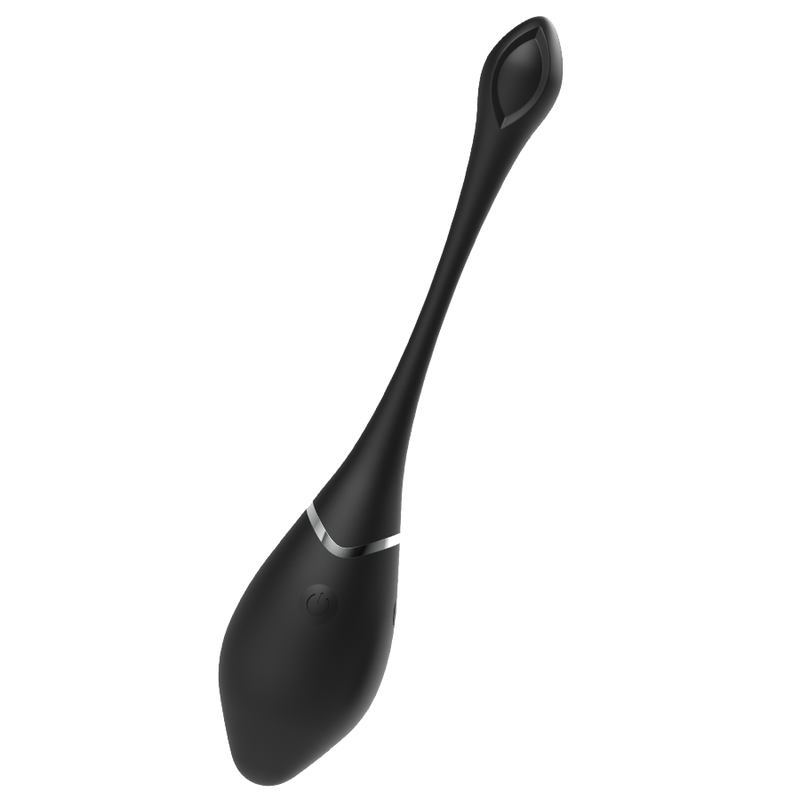 Additional view 7 of Black&Silver Jenell - Rechargeable Vibrating Egg, Black