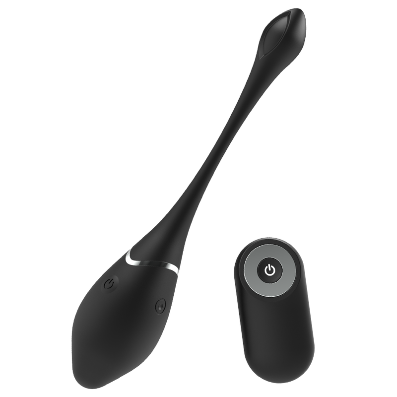 Additional view 6 of Black&Silver Jenell - Rechargeable Vibrating Egg, Black
