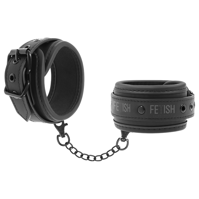 Additional view 3 of Fetish Submissive - Vegan Leather Handcuffs