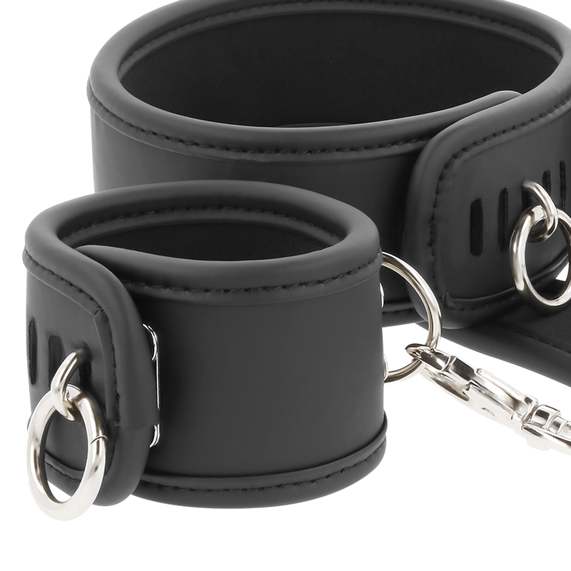 Additional view 4 of Fetish Submissive - Collar & Wrist Cuffs Set