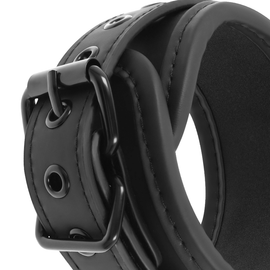 Additional view 4 of Fetish Submissive - Vegan Leather Collar & Cuffs Set