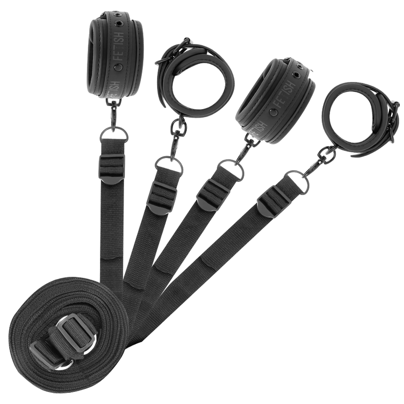 Weitere Ansicht 3 von Fetish Submissive – Bettfessel-Set mit Manschetten