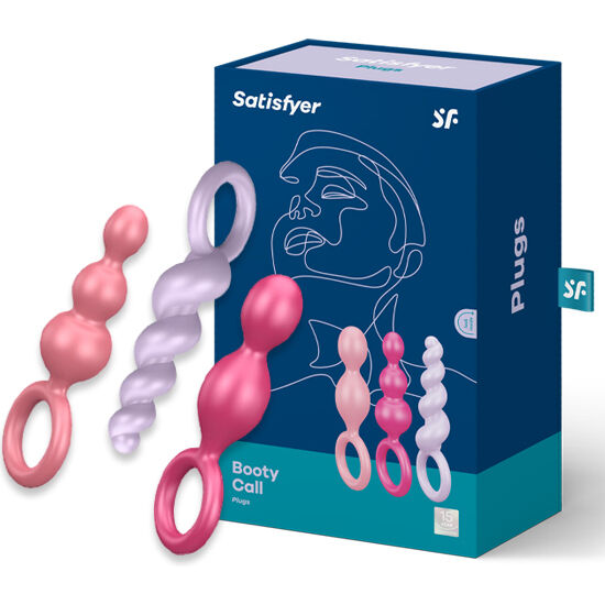 Satisfyer Anal Plugs Set - 3 Pieces, Tricolor Main image