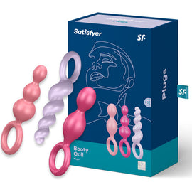 Satisfyer Anal Plugs Set - 3 Pieces, Tricolor