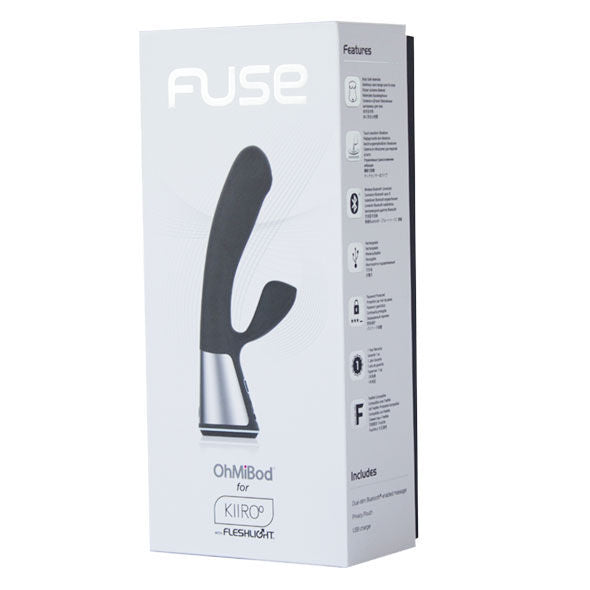 Additional view 2 of OhMiBod Fuse - App-Controlled Couples Vibrator, Black