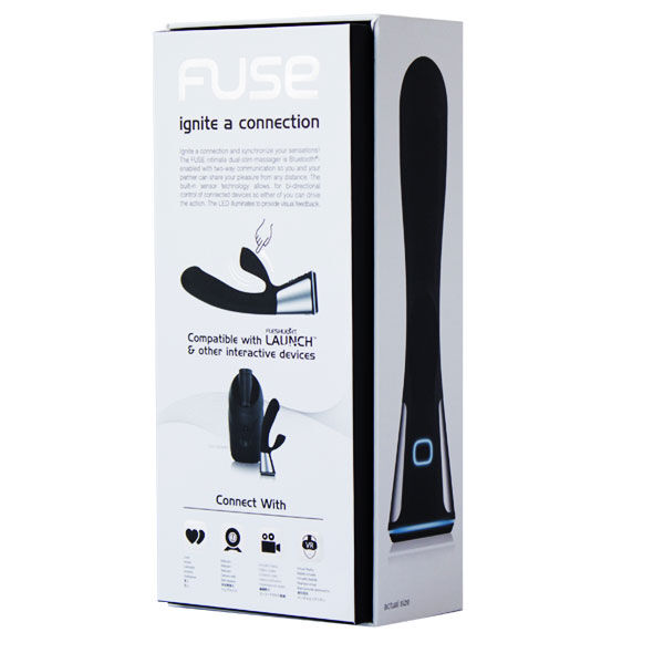 Additional view 3 of OhMiBod Fuse - App-Controlled Couples Vibrator, Black