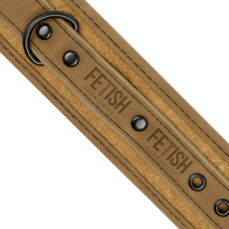 Additional view 7 of Fetish Submissive Origin - Vegan Leather Handcuffs
