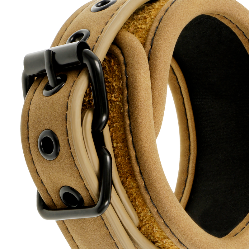 Additional view 5 of Fetish Submissive Origin - Vegan Leather Handcuffs