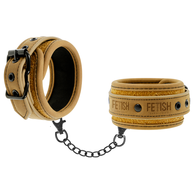 Additional view 3 of Fetish Submissive Origin - Vegan Leather Handcuffs