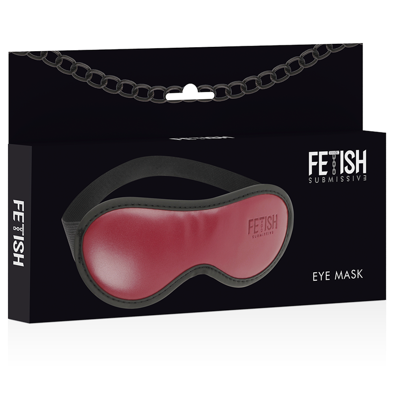 Additional view 3 of Fetish Submissive Dark Room - Vegan Leather Blindfold Mask