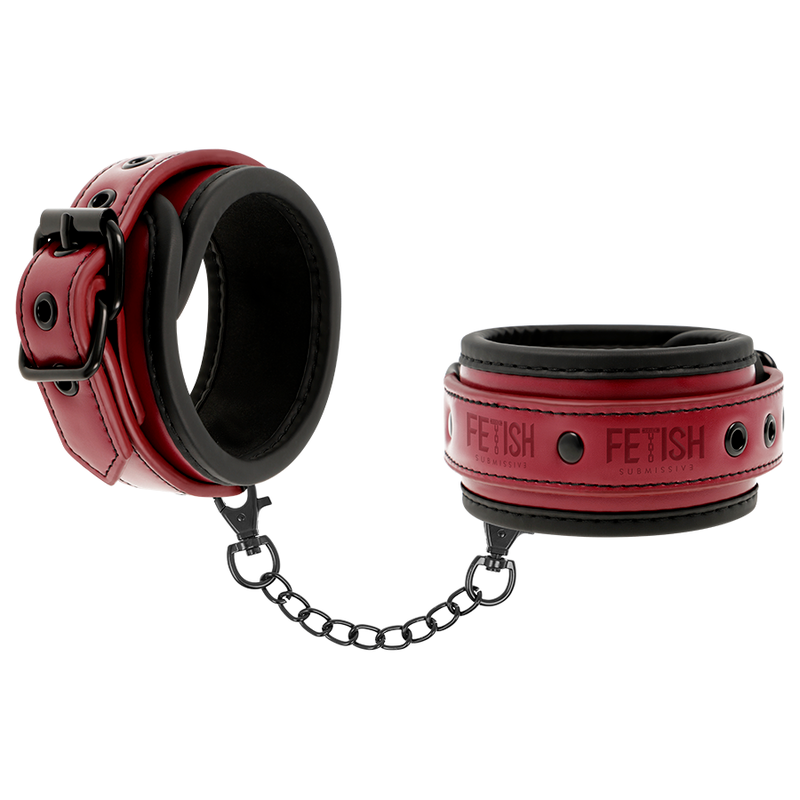 Additional view 3 of Fetish Submissive Dark Room - Vegan Leather Handcuffs
