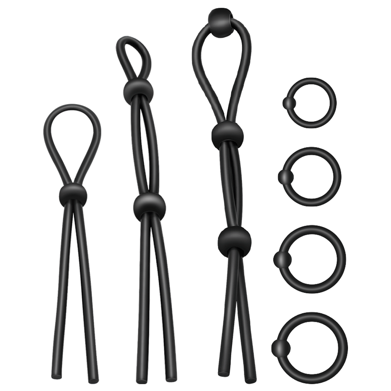 Additional view 4 of Addicted Toys - Flexible Silicone Performance Ring Set, 7 Pieces
